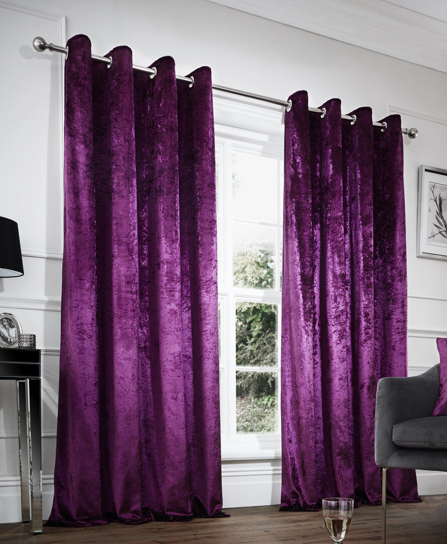 GC GAVENO CAVAILIA Room Darkening Curtain Aubergine 229 W x 229 D cm
