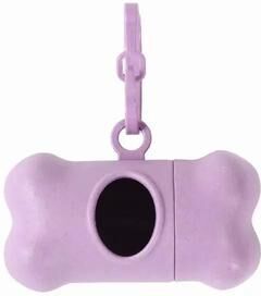 Uplifted Finds Bone Shaped Portable Waste Bag Dispenser purple