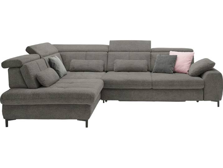 set one by Musterring Ecksofa SO 3400 Sitzhöhe 49cm, Sitztiefe verstellbar, B/T 317/220 cm, Kaltschaumpolsterung, Flachgewebe, whlw. mit Funktionen, Sitzhöhe 49