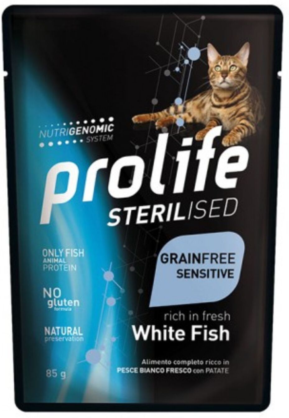 Prolife® Prolife Cat Sterilised Grain Free Adult Pesce Bianco Umido per Gatti
