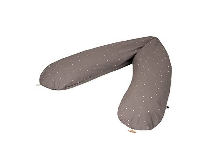 Julius Zöllner Organic Stillkissen ca. 190 cm Füllung 42 Liter EPS-Mikroperlen Made in Germany Bezug aus 100% Baumwolle Oeko-TEX® Standard 100 Wild Dots