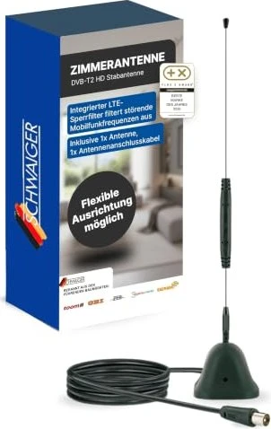 Schwaiger DVB-T aktive Stabantenne