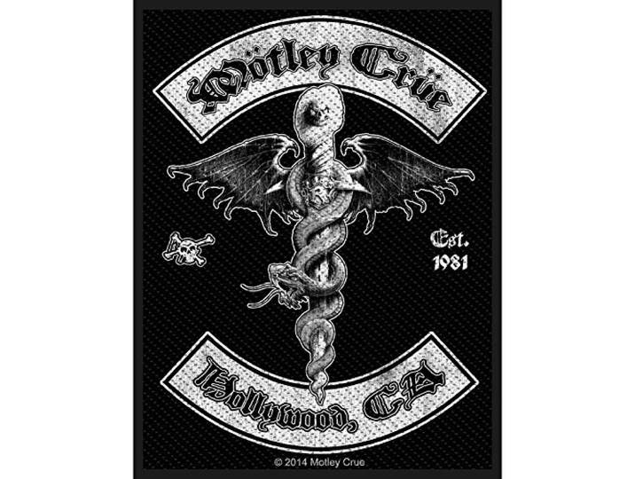 Mötley Crüe - Hollywood - patch / patch, zwart, ca. 7,5 x 10 cm