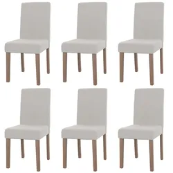 ESSZIMMERSTUHL Cremeweiß 6er-Set