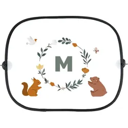 Auto Sonnenschutz Seitenscheibe personalisierbar im Design "Waldtiere"