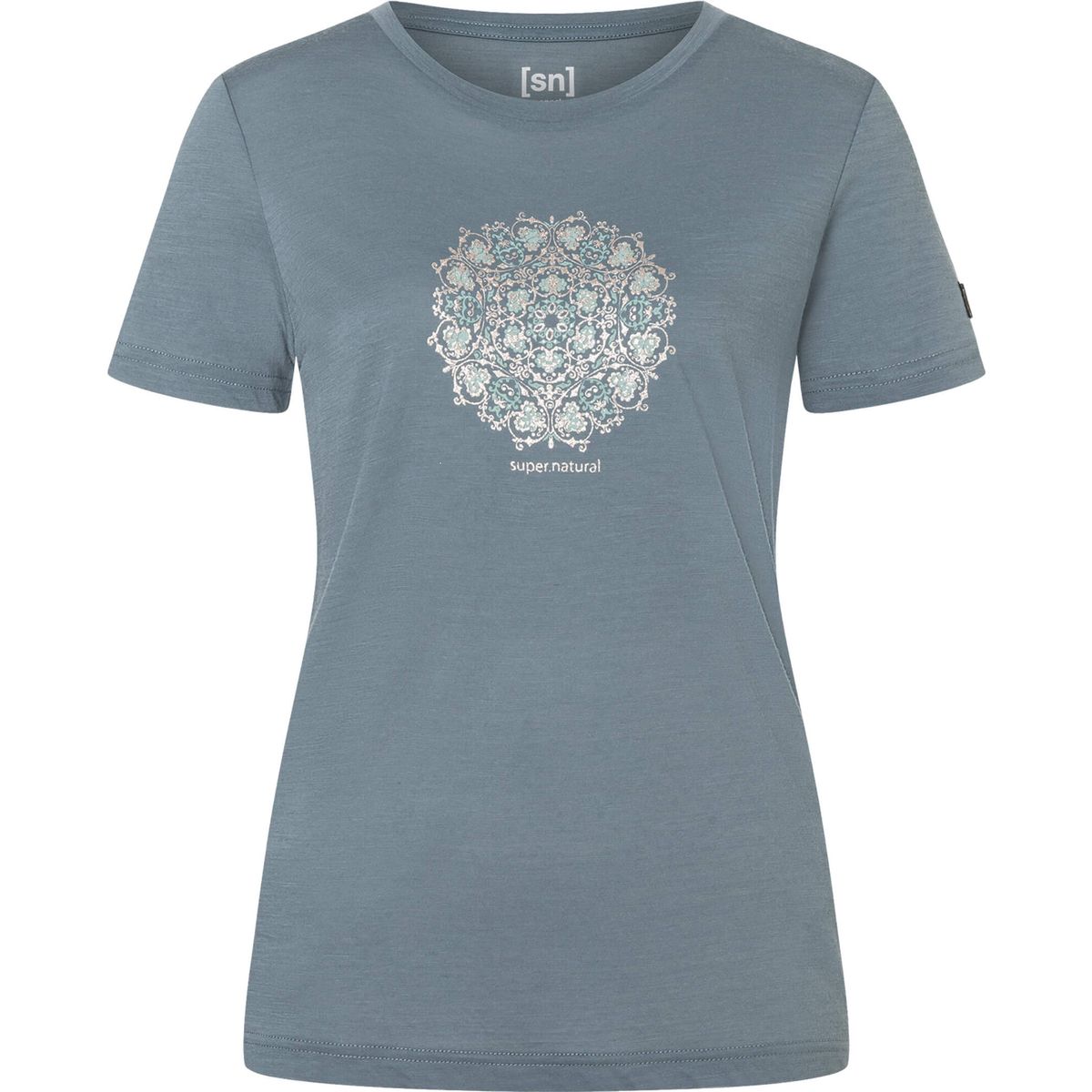 Super.Natural W Ornament Tee stormy weather/jade/tapioca gl (89J) S SNWP0309789JS