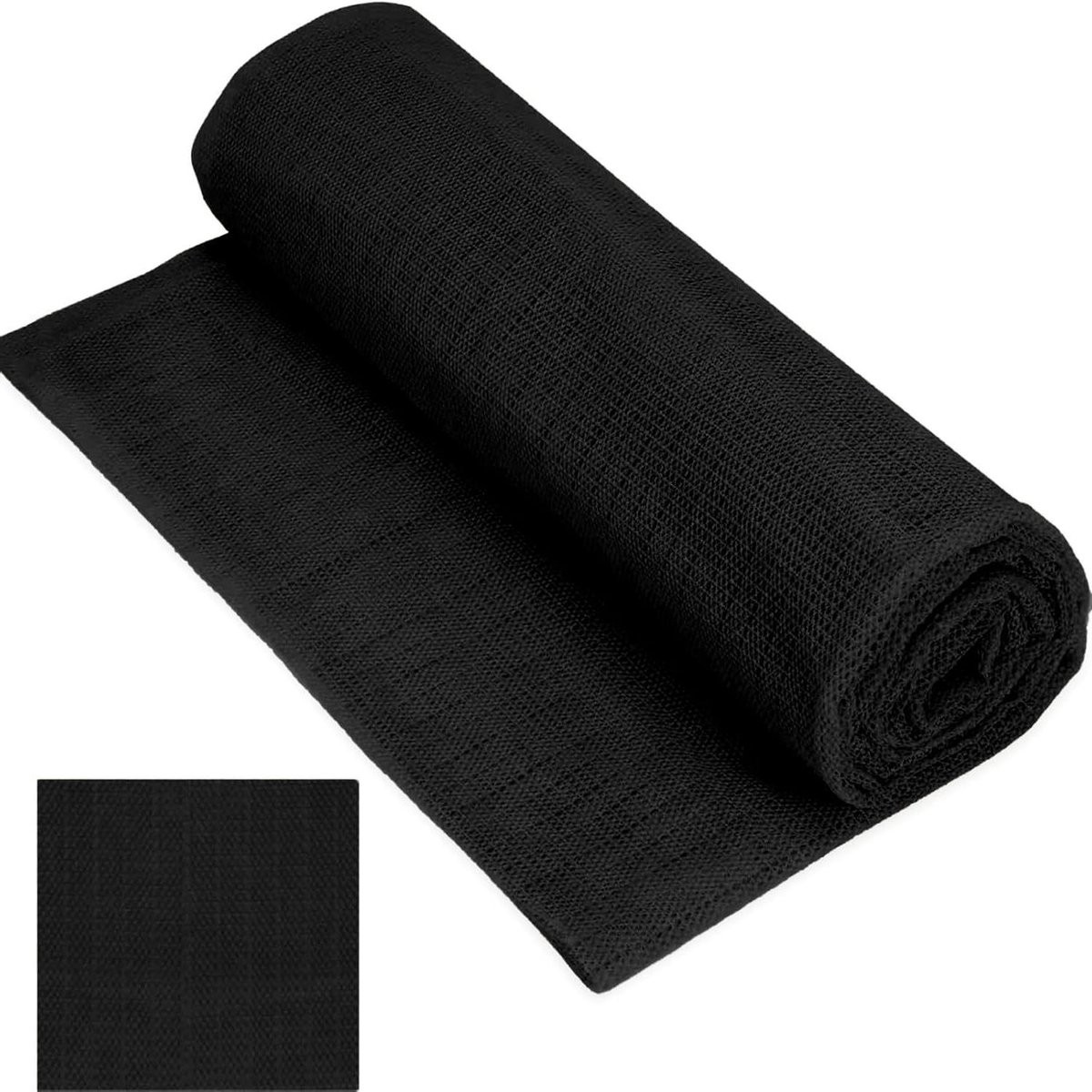 Antislipmat Tapijt Zwart - Waterdichte PVC Vloerbescherming - 95 x 125 cm