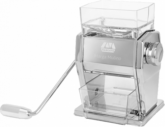 Marcato Marga 180g  - Getreidemühle und Flockenquetsche manuell mit Edelstahl-Walzen
