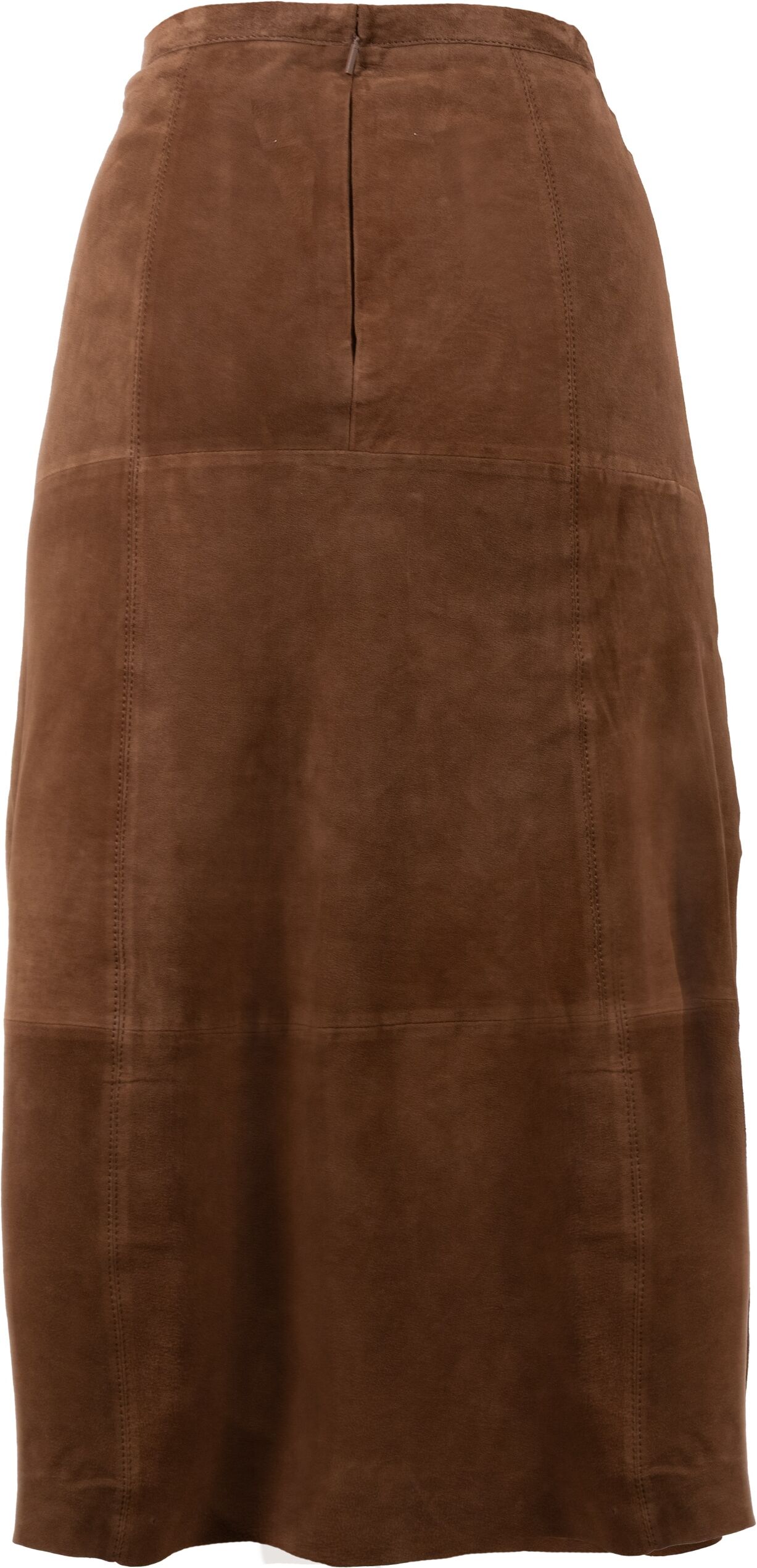 Lederrock MAURITIUS "MWLioba", Damen, Gr. S (36), braun (whiskey), Obermaterial: 100% Schafsleder. Futter: 100% Polyester, unifarben, wadenlang, Röcke Lederrock, in Midi-Länge mit dekorativen Teilungsnähten whiskey S (36)