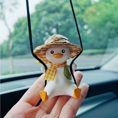 Inspire Essentials Cute Swing Duck Car Hanging Ornament Rearview Mirror Decor 11