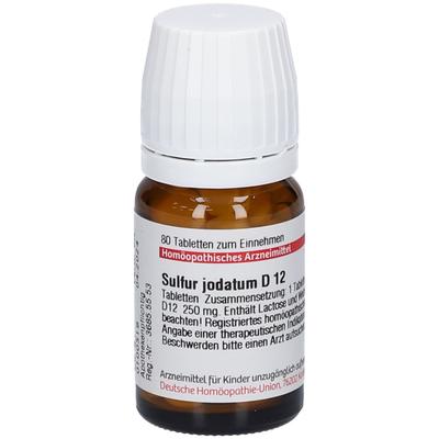 Sulfur Jodatum D 12 Tabletten 80 St