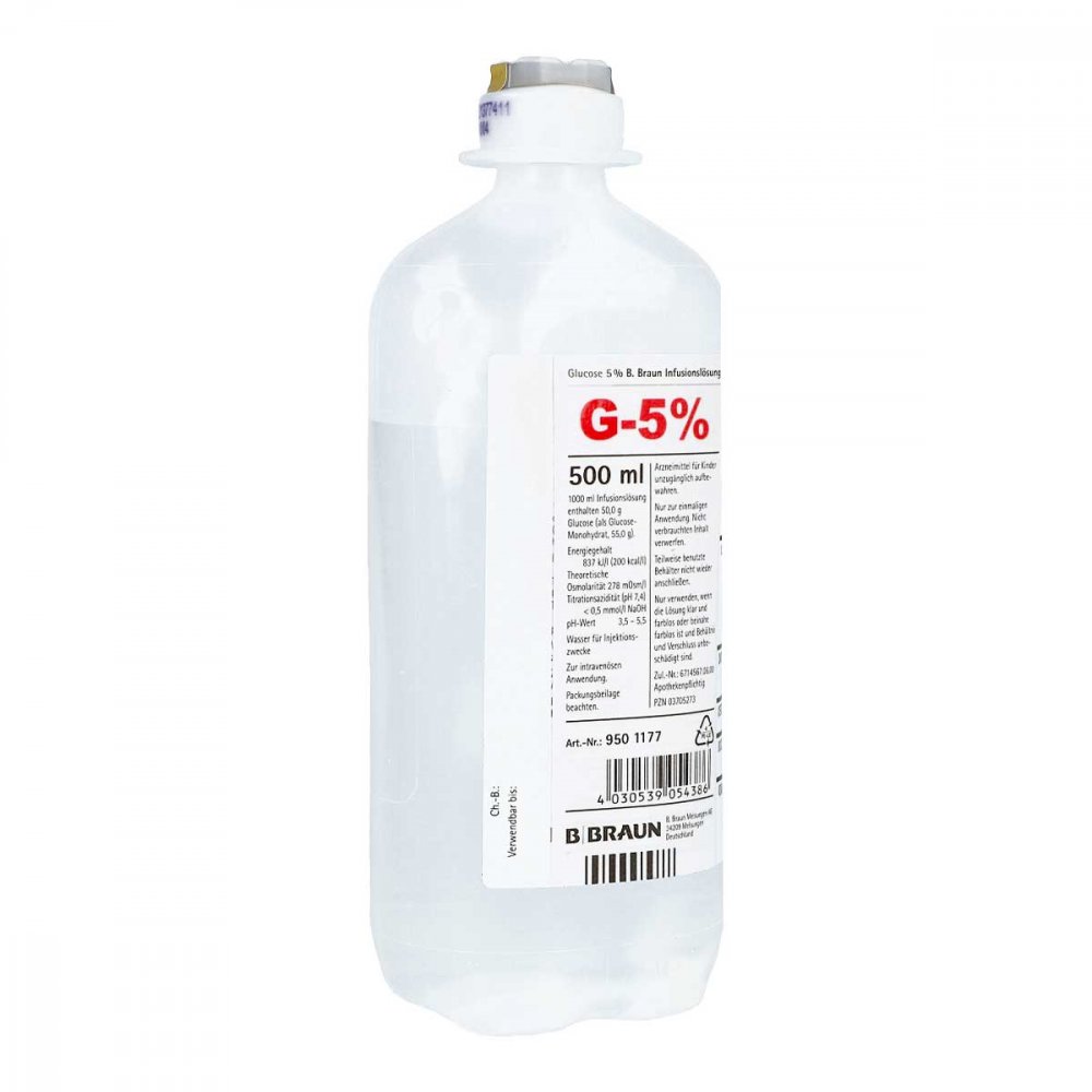 B. Braun Melsungen AG Glucose 5% B.braun Ecoflac Plus 03705273