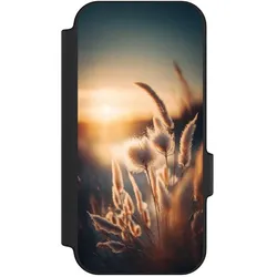 Nivocase Klapphülle für Google Pixel 11 Pro Handyhülle aus Kunst Leder NIVOflip schwarz Natur Sonne (Google Pixel 11 Pro), Smartphone Hülle, Schwarz