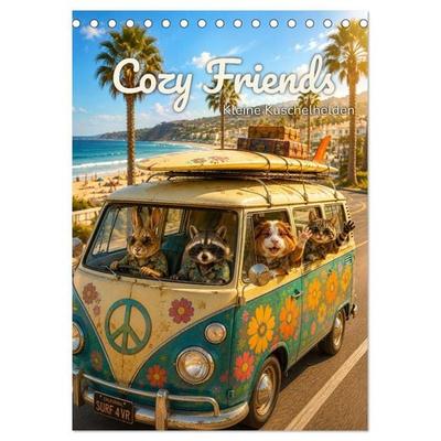 Cozy Friends - Kleine Kuschelhelden (Tischkalender 2027 DIN A5 hoch), CALVENDO Monatskalender