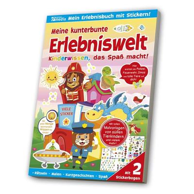 Sticker-Übungsbuch - Feuerwehr, Polizei, Dinos, Taschenbuch von , Media Verlagsgesellschaft