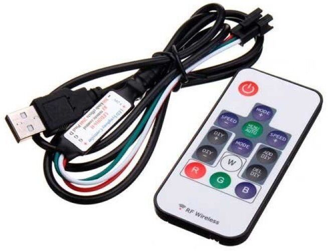 Optonica Contrôleur & Télécommande pour ruban Digital 5V RGB
