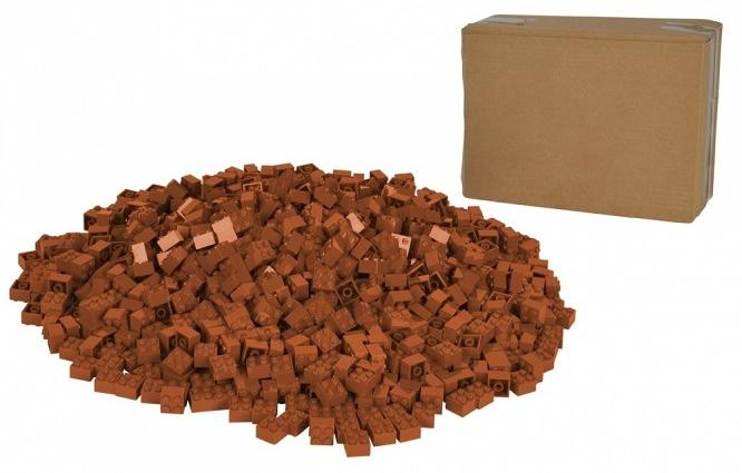 Androni Blox 1000 bruine stenen losse bouwstenen