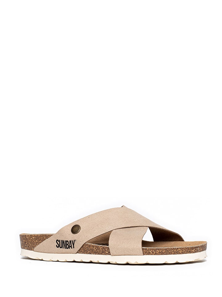 Sunbay Pantoletten "Rita" in Beige - 37