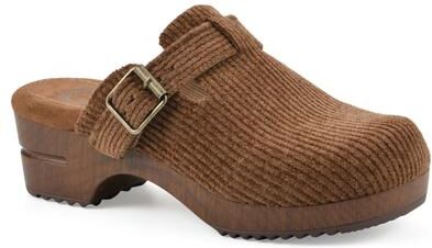 Women's Bistros Platform Clog by White Mountain in Pecan Fabric (Size 10 M)