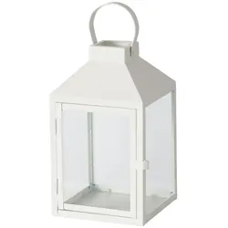 Laterne SCADO groß (BHT 22x37x22 cm) - weiß - BHT 22x37x22 cm