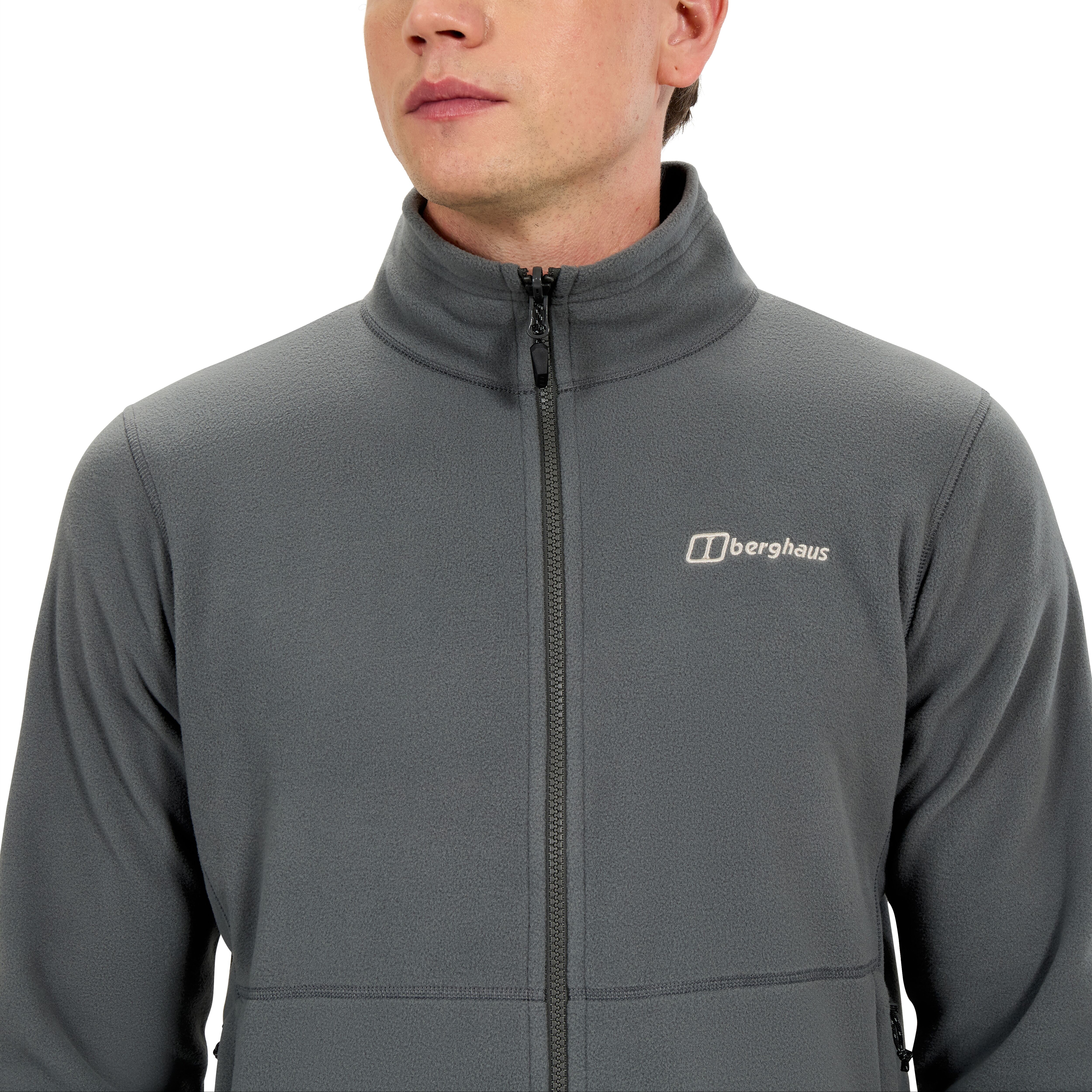 Fleecejacke BERGHAUS "PRISM MICRO PT IA FL JKT AM", Herren, Gr. S, grau (cavern), Obermaterial: 100% Polyester, Jacken Fleecejacke, wärmende Eigenschaft, sportlicher Stil, aus Polyester