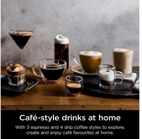 Ninja Luxe Café Premier Series 3-in-1 Bean to Cup Coffee Machine - Silver