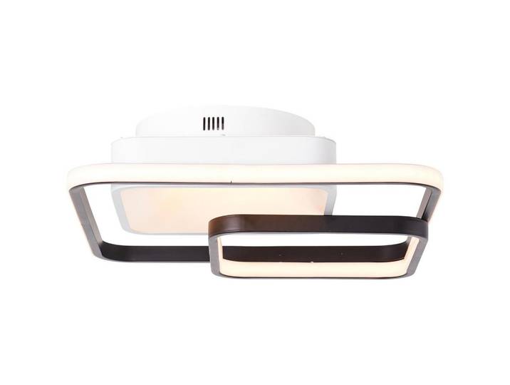 Brilliant Deckenleuchte Cava G99384/75, Schwarz, Metall, LED integrated, 40x11.5x40 cm, Lampen & Leuchten, Innenbeleuchtung, Deckenleuchten, Deckenleuchten