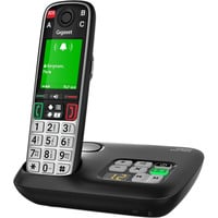 EASY 500A, analoges Telefon schwarz/silber, mit Anrufbeantworter