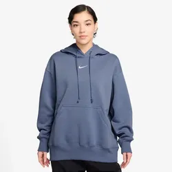 NIKE Sportswear Phoenix Fleece Oversized Hoodie Damen 499 - world indigo/sail S