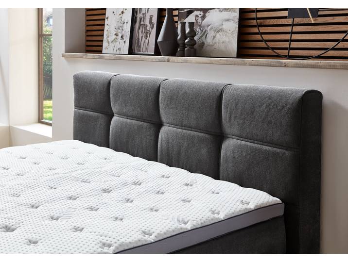 Sun Garden Boxspringbett Portage mit Bettkasten Anthrazit 160 x 200 cm