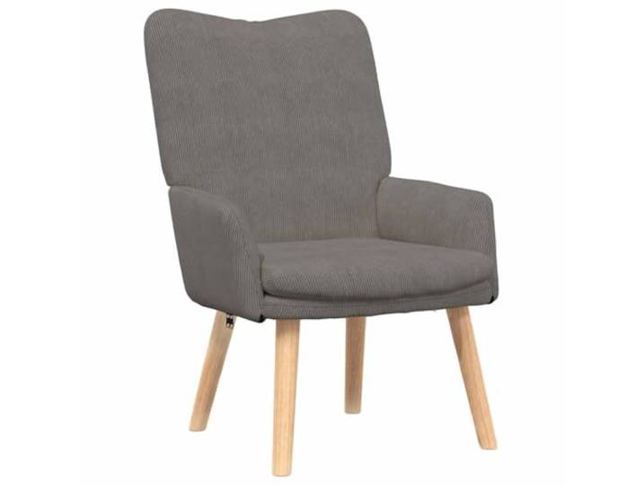 Sessel Hellgrau 63 x 67 x 94 cm Stoff mit Armlehnen Ergonomische Polyester Armlehnen, Beine aus Kautschukholz, einfache Montage, modernes Design