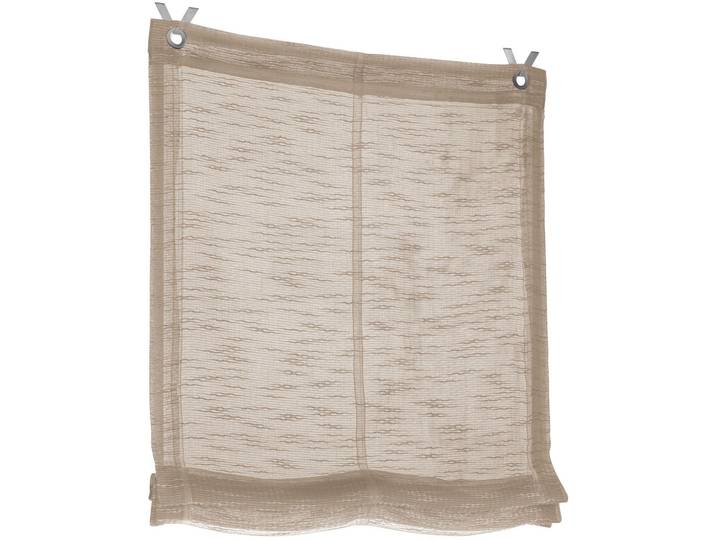 Raffrollo KUTTI Celtic Gr. 4, grau (taupe), B:100cm H:140cm, Obermaterial: 100% Polyester, Raffrollos, Raffrollo, halbtransparent, Polyester, Hakenaufhängung