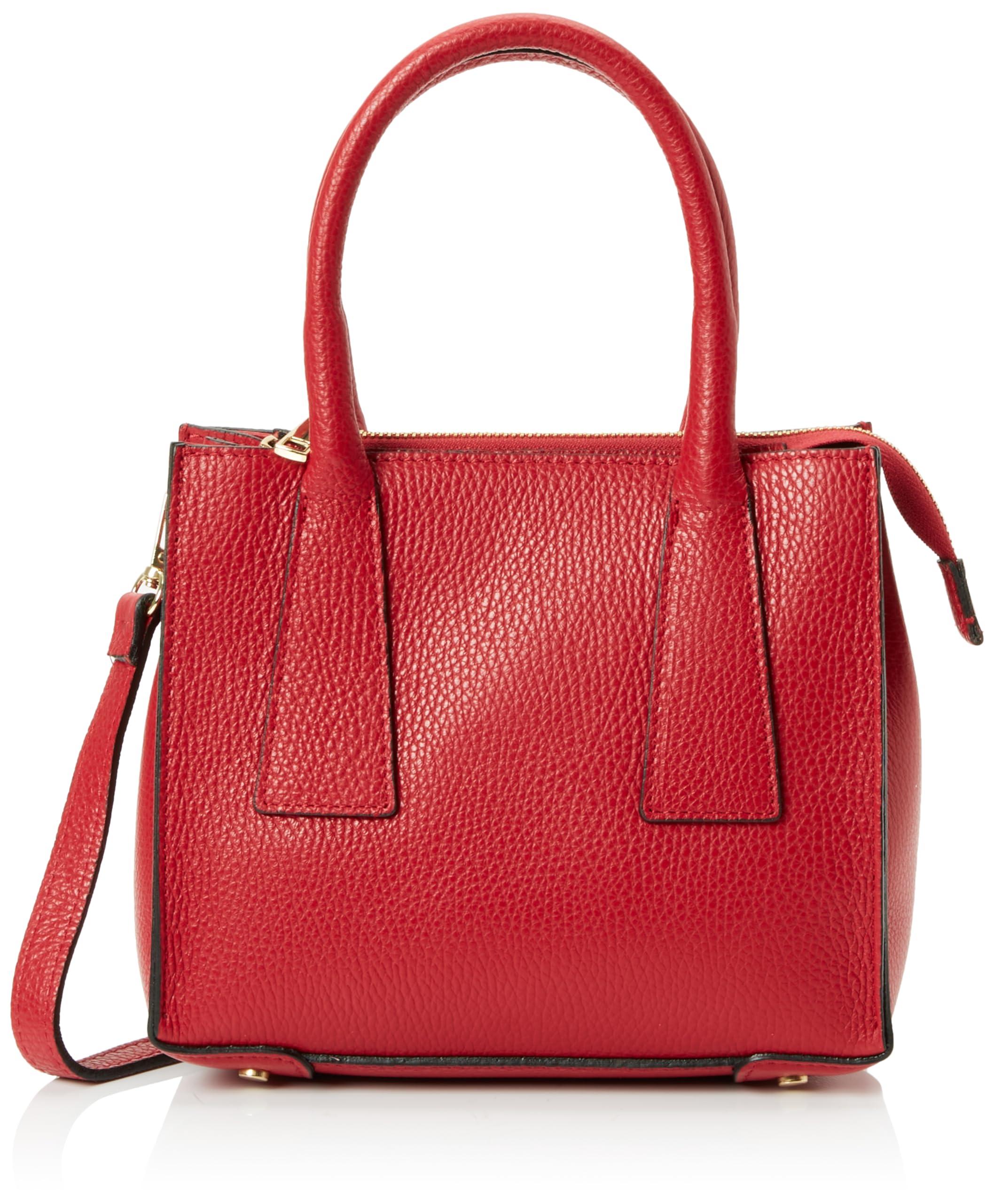NAEMI Damen Handtasche 85831P-N0 Dunkelrot one size 100% Leder