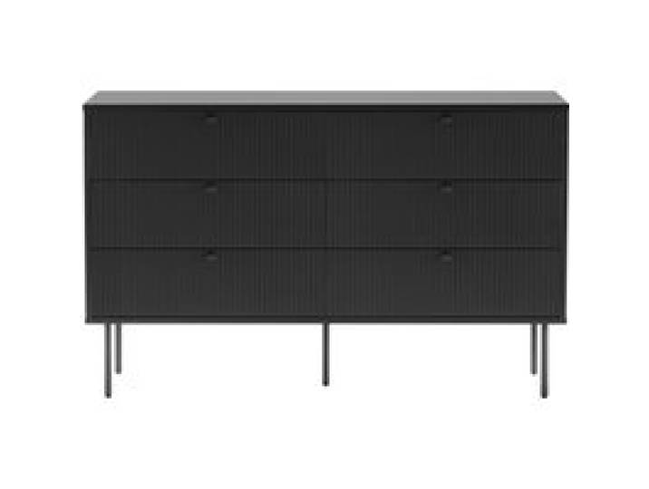 HJH LIVING Commode KARBY 4 tiroirs Noir