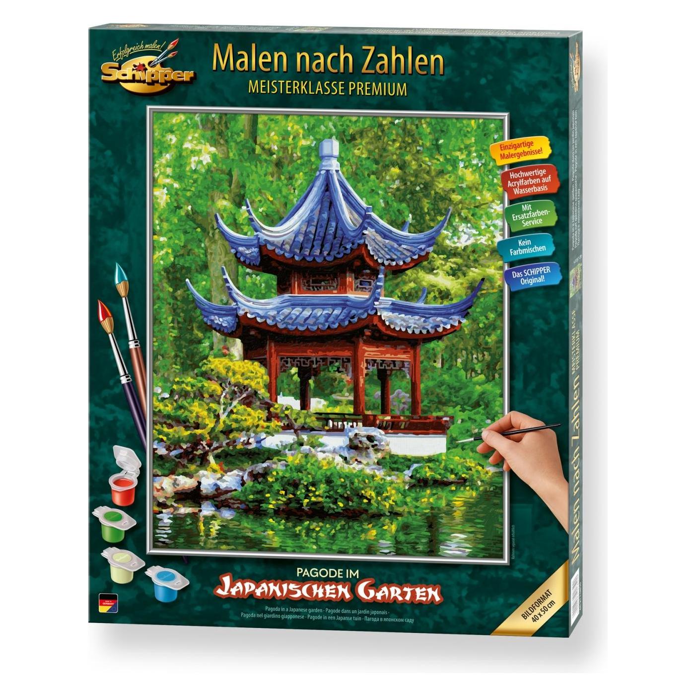 Schipper Malen nach Zahlen Pagode im japanischen Garten (609130850)