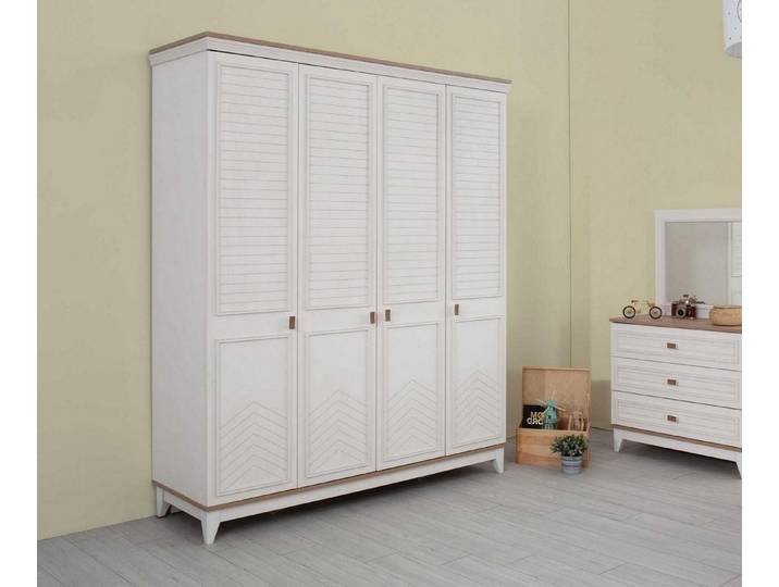 Xlmoebel Kinderkleiderschrank Moderner Holzschrank in Weiß für Kinderzimmer Made in Europa