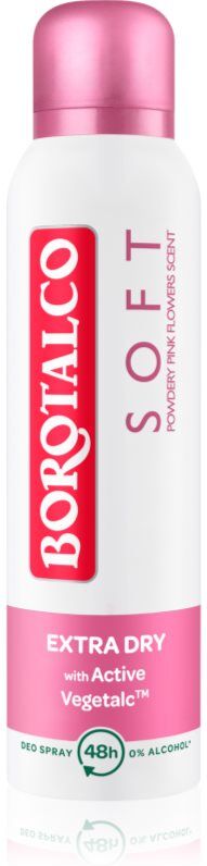 Borotalco Soft Talc & Pink Flower Talc & Pink Flower Spray deodorant uden alkohol 150 ml