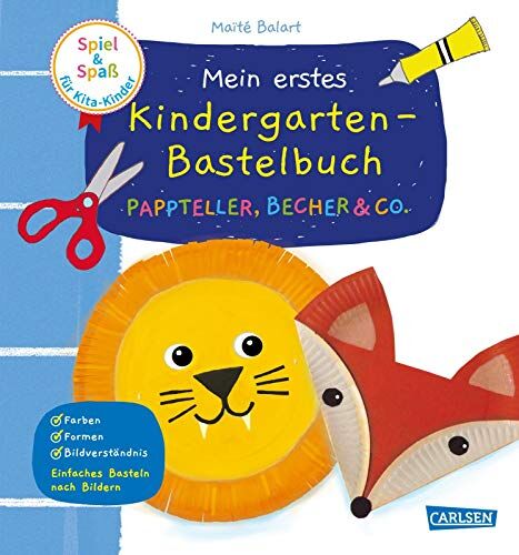 Maïté Balart - Spiel+Spaß für KiTa-Kinder: Mein erstes Kindergarten-Bastelbuch: Pappteller, Becher & Co.: Erstes Basteln ab 3 Jahren - Preis vom 09.10.2026 07:28:09 h
