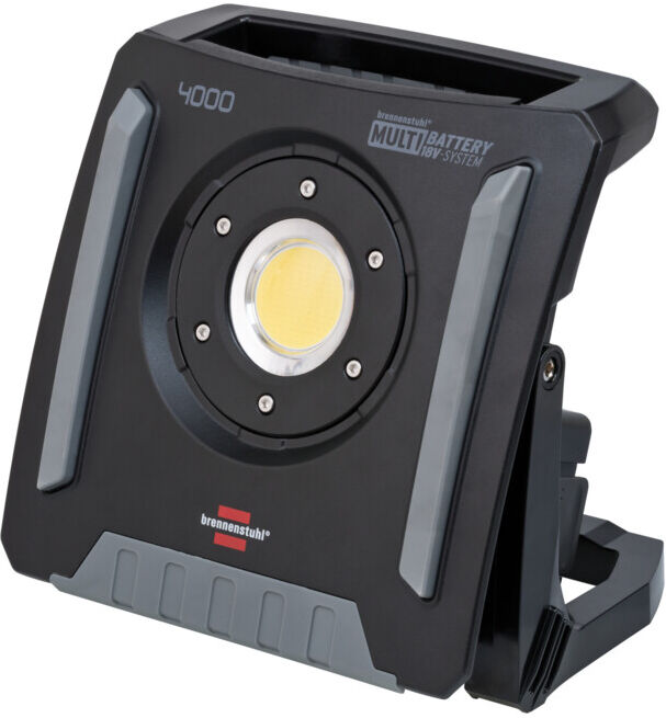 Brennenstuhl LED Projecteur 4000 MA / LED projecteur de construction 40W compatible avec les batteries 18V de 5 fabricants différents (1173140400)