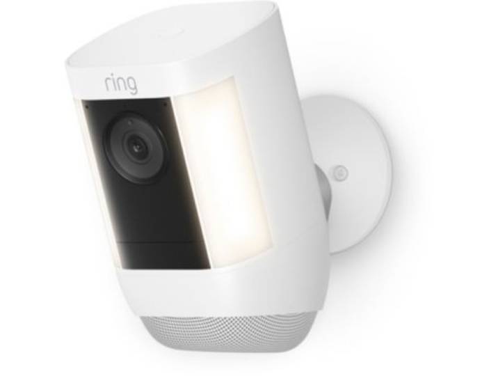 Ring - Caméra De Surveillance Wifi Spotlight Cam Pro Blanche