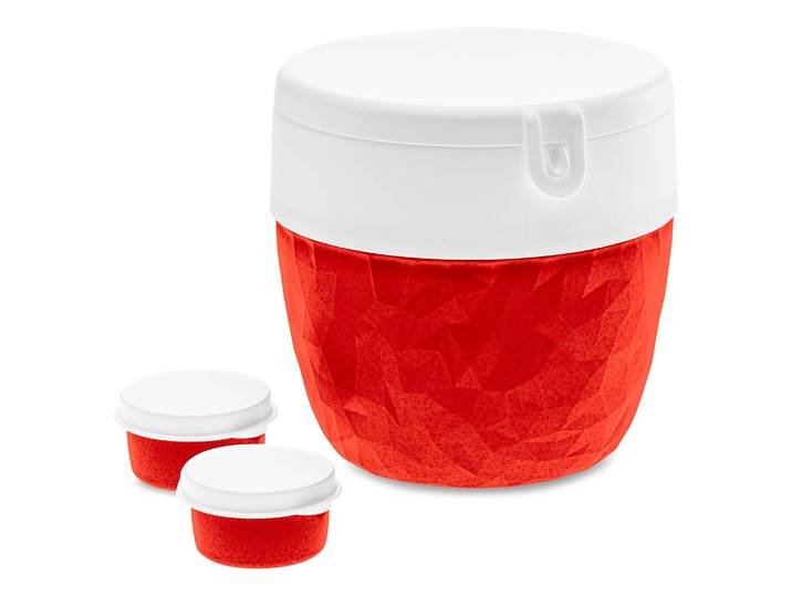 Lunchbox Bentobox L Ø 14cm Rot/Rot