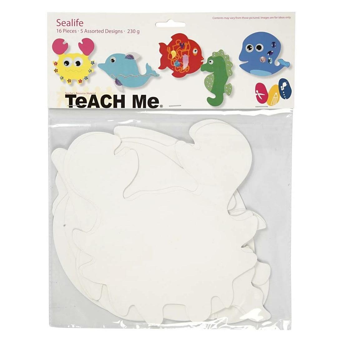 Creativ Company Bastelpapier Meerestiere 16 Stück, Weiss (1x) (95198)