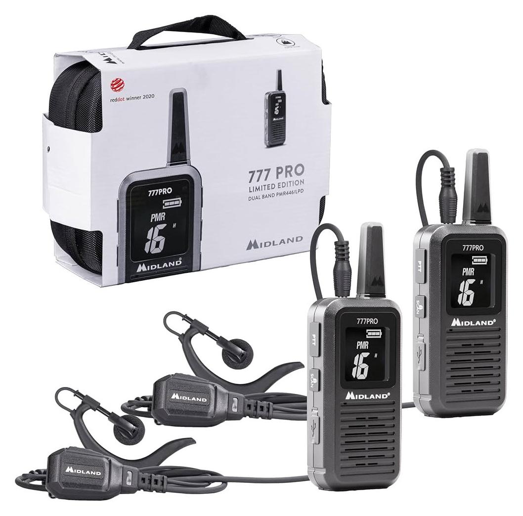 Midland 777 Pro Limited Edition - Funkgeräte-Paar PMR446/LPD 85 Kanäle