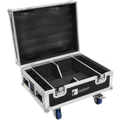 Roadinger Flight 4x AKKU IP UP4 QuickDMX Ladefunktion (Universal), Audio Racks + Cases, Schwarz
