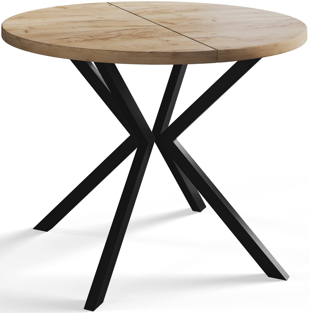 Alpi Loft Liten Uittrekbare Ronde Eettafel - Bruin
