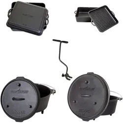 Camp Chef Deluxe Dutch Oven Set Schmortopf aus Gusseisen Grill BBQ Outdoor