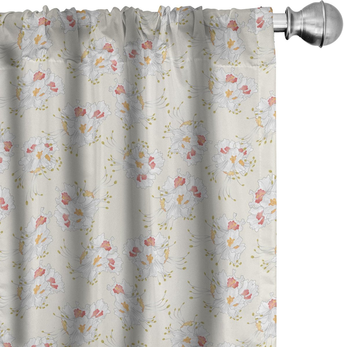 ABAKUHAUS Gordijnen 2-delig - Marigold - Halfdonker Mikrofaser - B: 75 cm, H: 175 cm