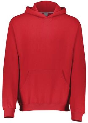 Russell Athletic 995HBB Youth Dri-Power Fleece Hoodie in True Red size Small   Cotton Polyester
