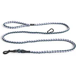 Hay Braided Hundeleine grün-lavendel mit Karabinerhaken