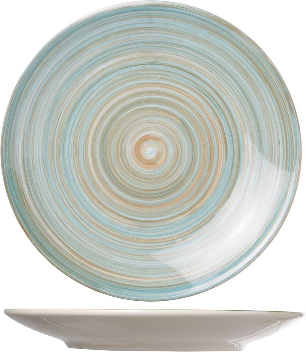 Glanzende dessertkom serveerschaal van steengoed, 145 mm